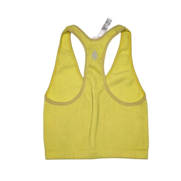 Free People Fp Movement Free Throw Crop Tank In Highlighter  S - Picture 2 of 4